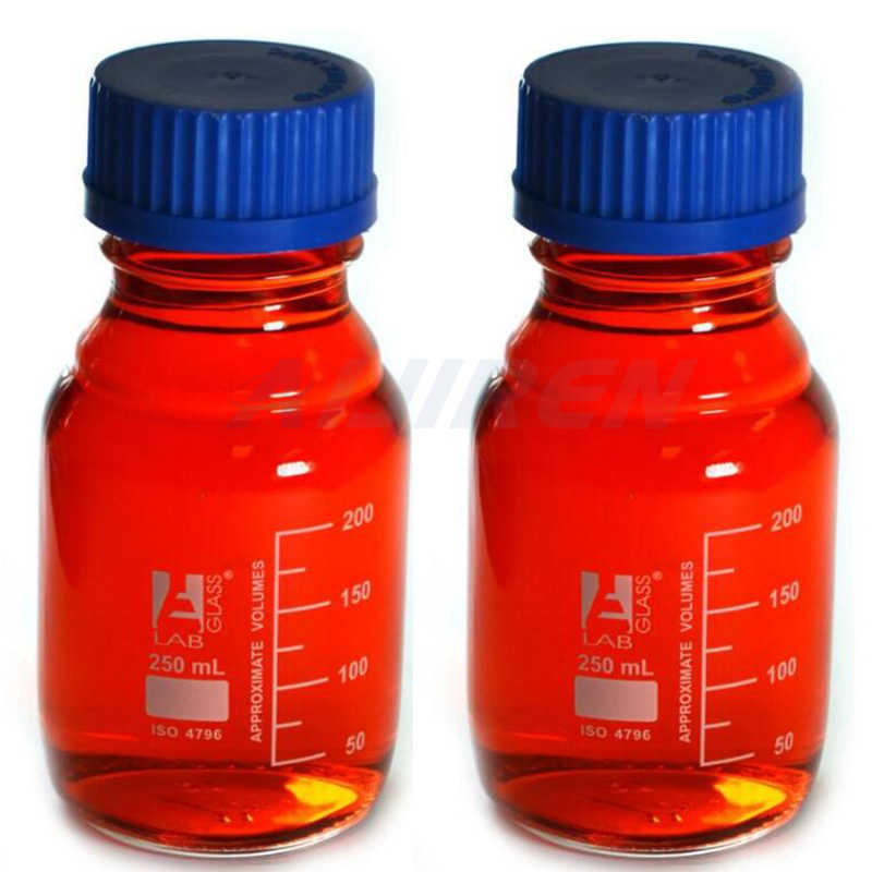 Iso9001 glass 1000ml media bottle Water